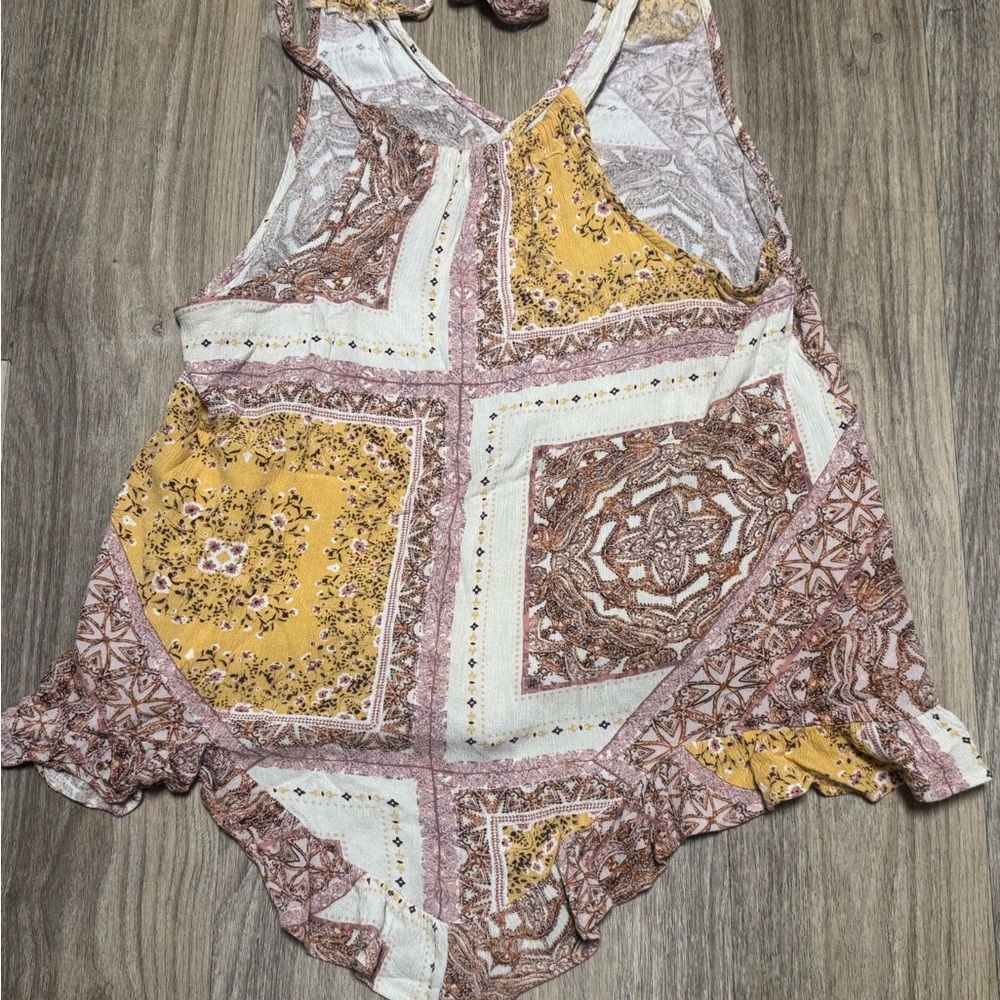 Maurices Multicolor Patchwork Tank